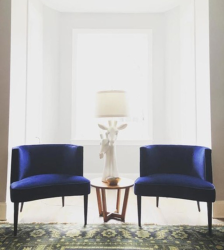 room and board velvet chair