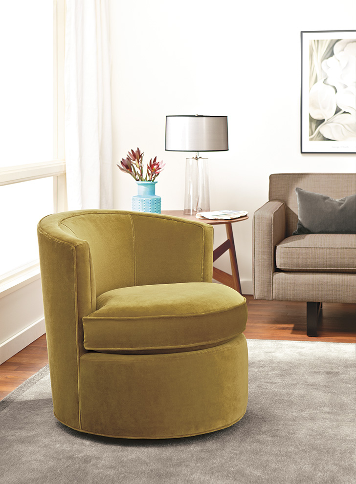 small accent chairs with ottoman